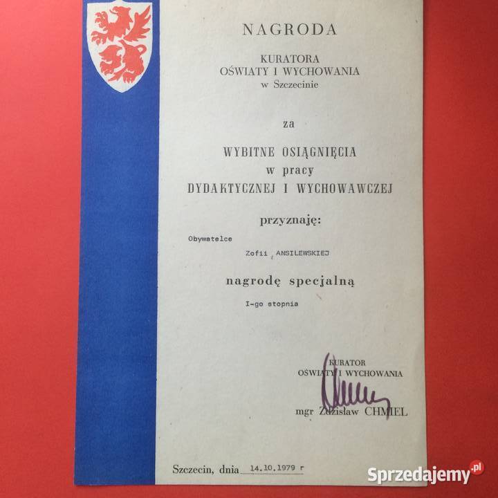 1836 Nagroda Igo Stopnia Anilewska zachodniopomorskie Szczecin