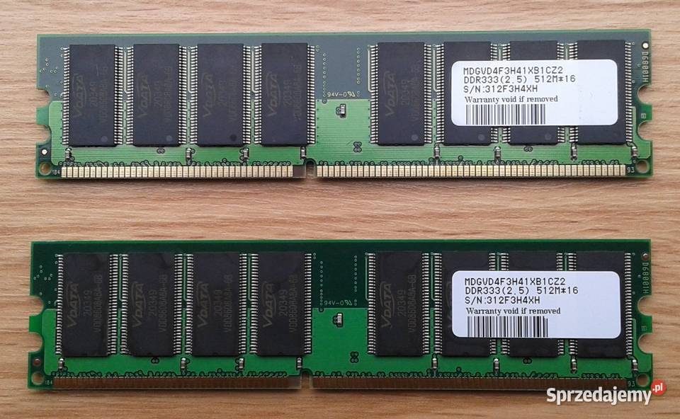 Pamięć VDATA MDGVD4F3H41XB1CZ2 DDR25 512 MB 16 Gliwice