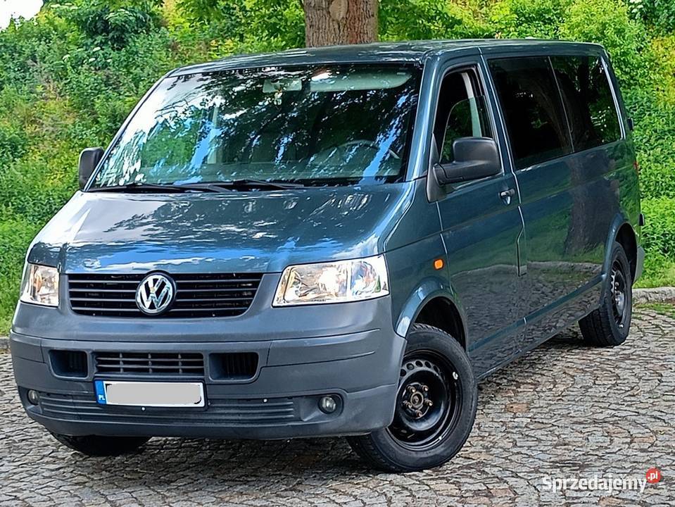 Ładny VW Transporter T5 25TDI LonG 6 Osobowy 2x Gostynin