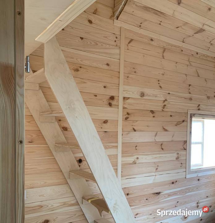 Mobilny drewniany domek z kuchnią łazienką i Borzęcin Duży sprzedam