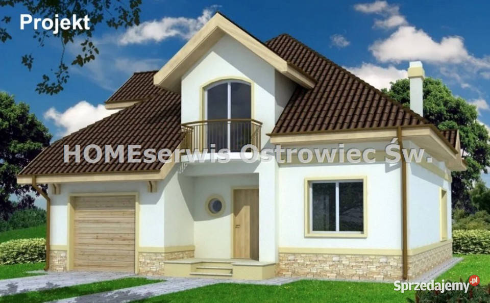Dom wolnostojący 198m2 Ostrowiec Świętokrzyski asfalt