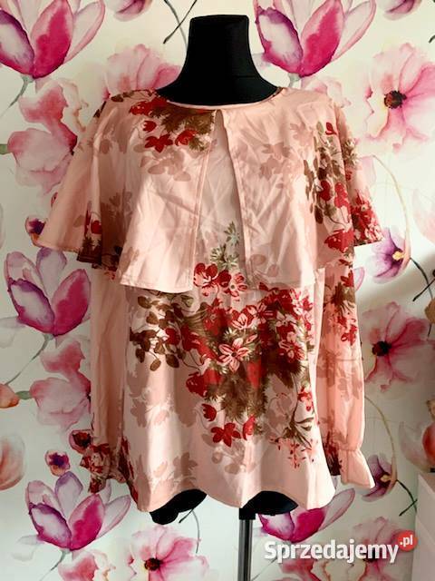 shein bluzka fajny fason kwiaty floral nowa 4244 Choszczno