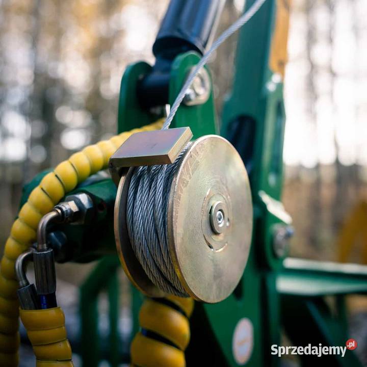 Przyczepa leśna do ATV z żurawiem 36 m silnikiem Oświęcim