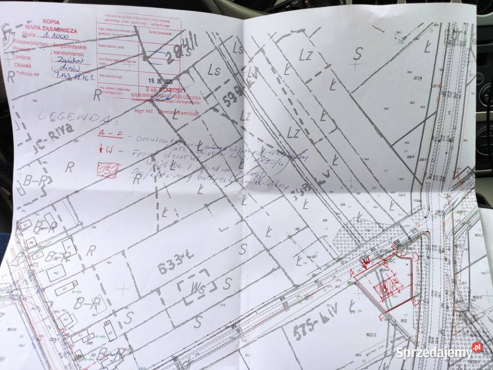 Działka budowlana z warunkami zabudowy 1330m Linów