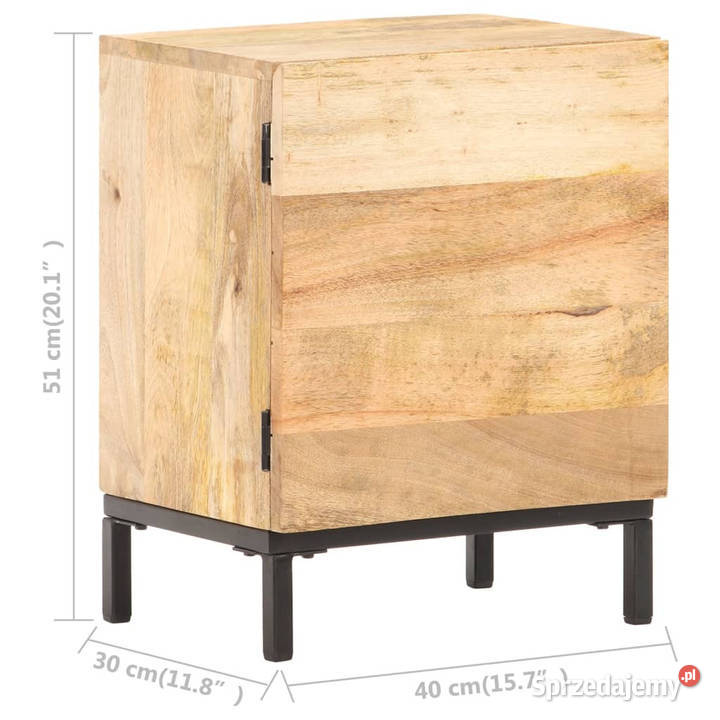 Szafka nocna 40 x 30 x 51 lite drewno mango mazowieckie Warszawa