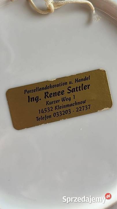 Talerz z kotem syjamskim Bavaria Schumann Gdańsk