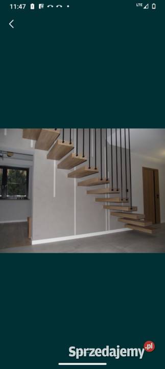 Schody półkowe wspornikowe schody drewniane sprzedam