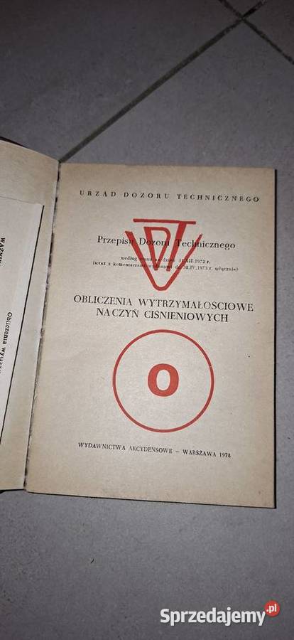 Przepisy UDT 1978 V wydanie rzadki nakład 14500 Łęczyca