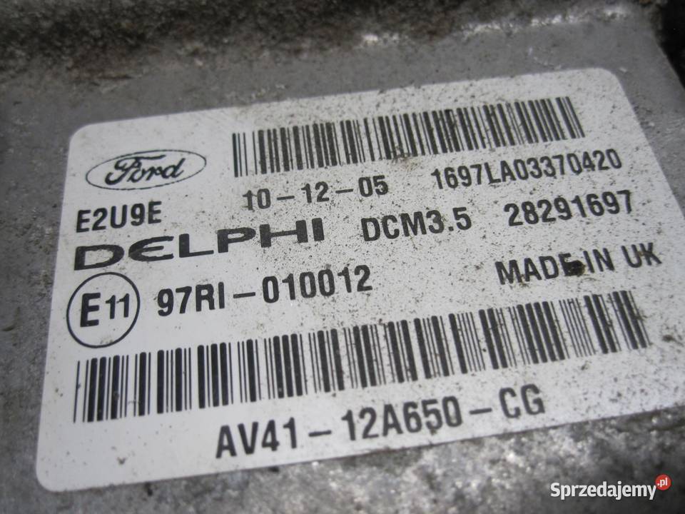 FORD KUGA MK1 I 20 TDCI 11r sterownik komputer