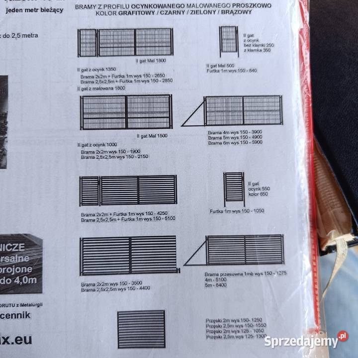 Brama dwuskrzydłowa furtka panelowa Baranów Sandomierski