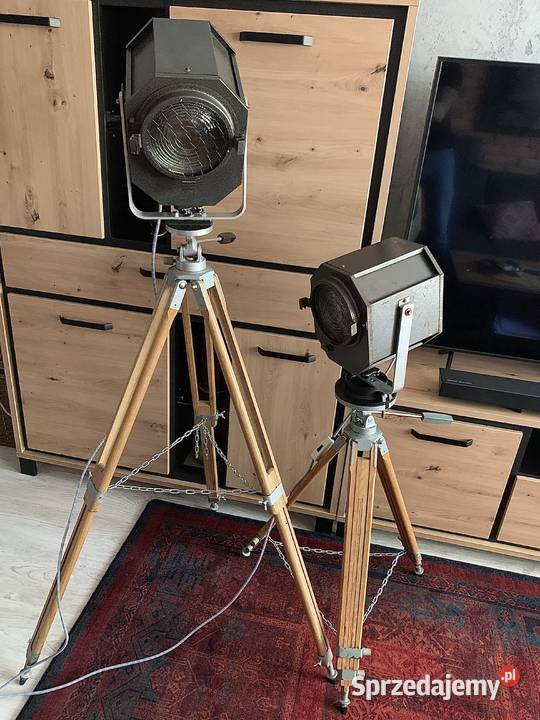 Lampa PRL teatralna lata 6080 Vintage loft wielkopolskie Poznań