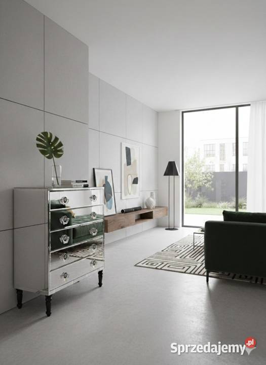 Komoda Lustrzana Glamour 90 Lustro Fazowane Kępno