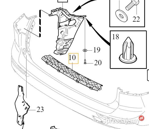 VOLVO XC60 II wspornik mocowanie absorber Bielany Wrocławskie