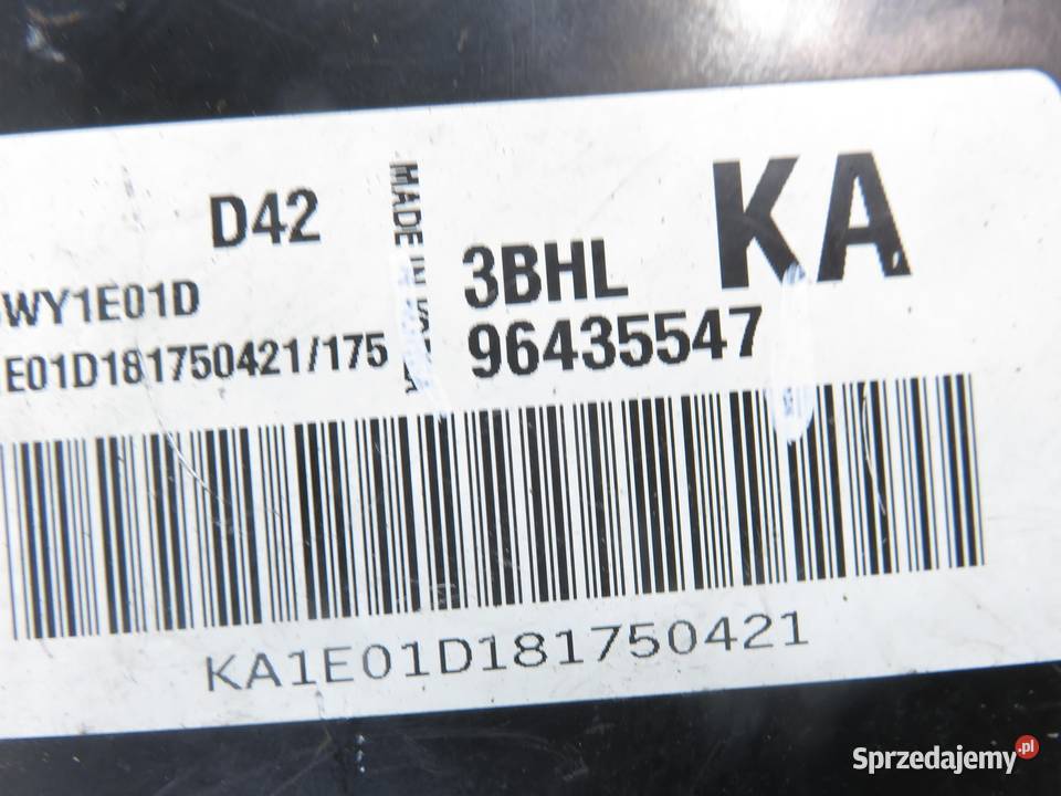 STACYJKA STEROWNIK CHEVROLET LACETTI 14 16V