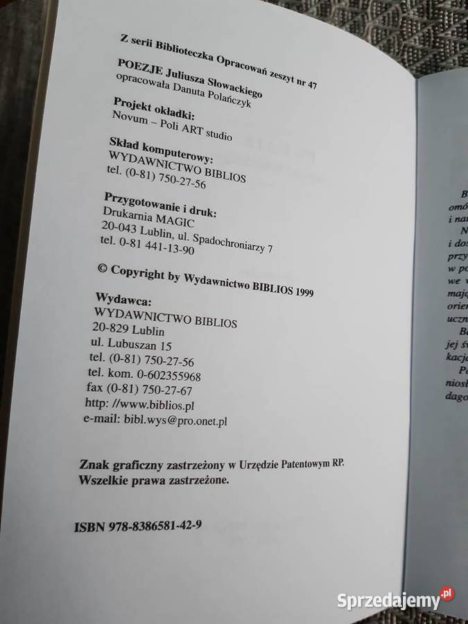 Poezje opracowanie Wrocław