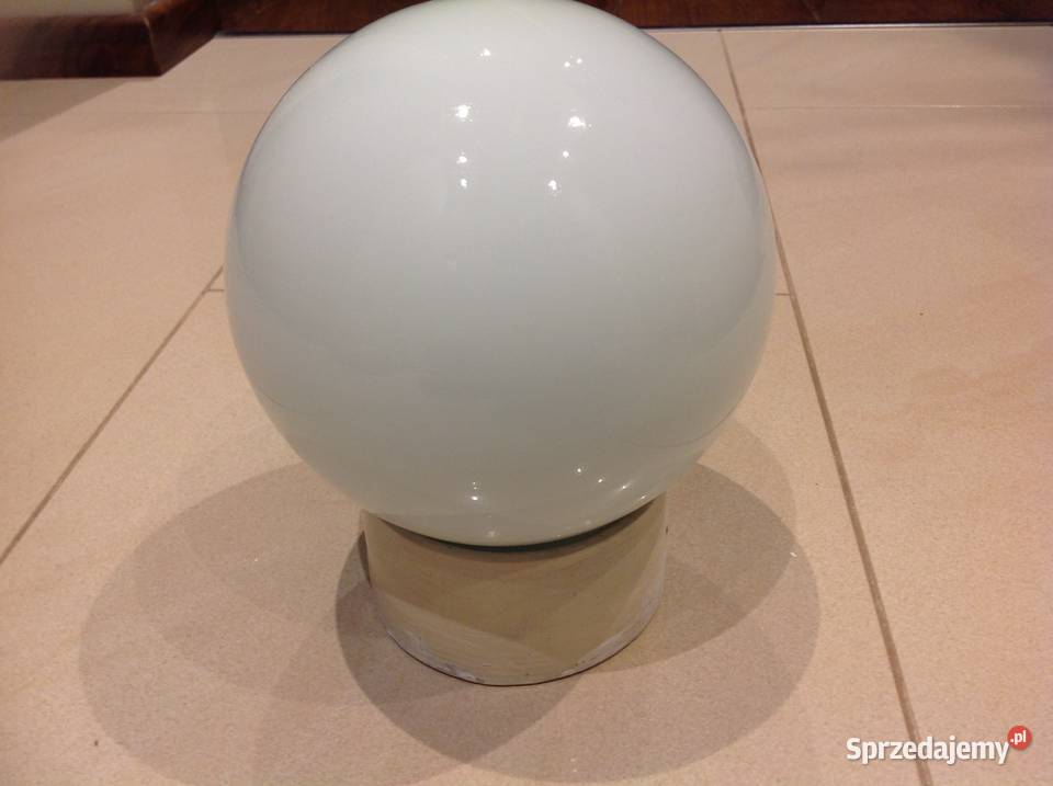 Lampa Sufitowa Biały Klosz z Oprawą Ceramiczną