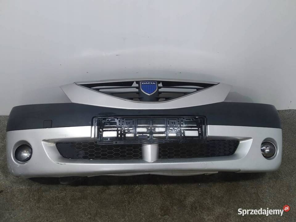 ZDERZAK PRZÓD SREBRNY Dacia Logan I 20042012