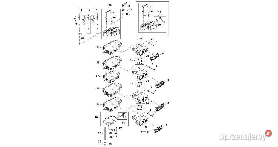 John Deere 9470RX Zawór RE588378 Zawór sterujący Jastrzębniki