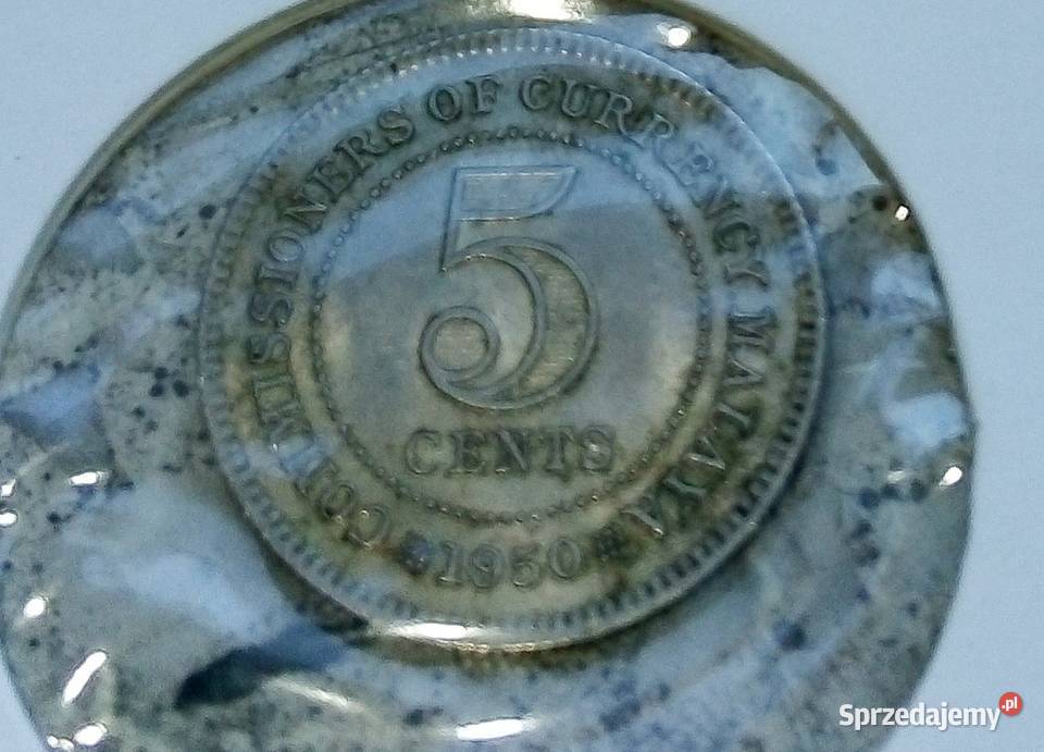 MALAYE BRYTYJSKIE 5 CENTS 1950 rCUNI sprzedam