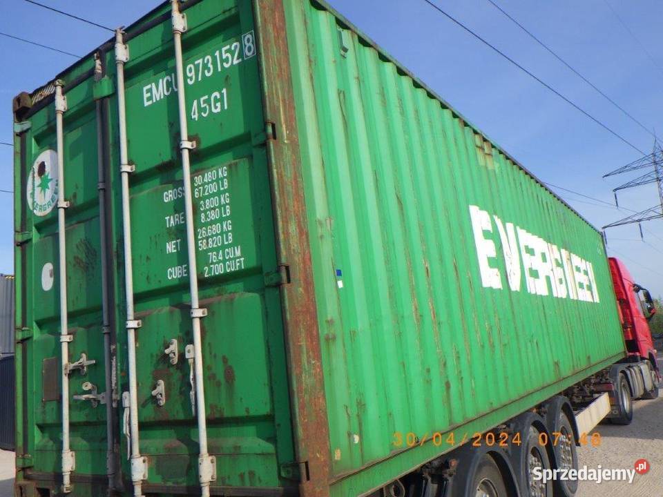 PROMOCJA Kontener morski magazynowy 40HC używany Katowice
