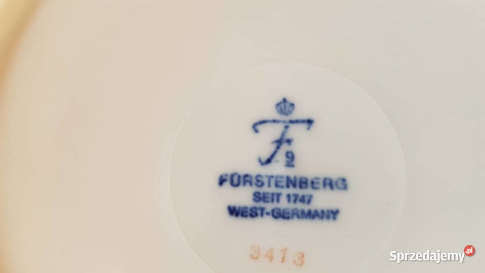 Furstenberg porcelanowy talerzyk Myszków