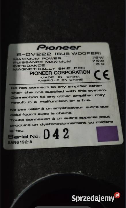 sprzedam soobwofera samego do kina domowego