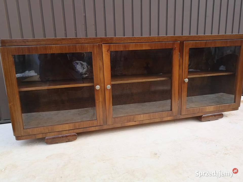 Komoda Szafka RTV ARTDECO Orzech Niska Stara Swarzędz