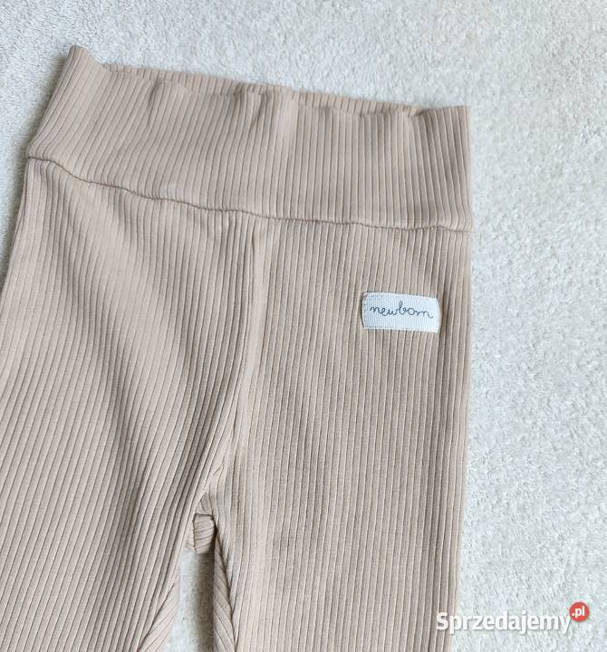 Dwupak legginsy prążkowane niemowlęce bawełniane Szczecin