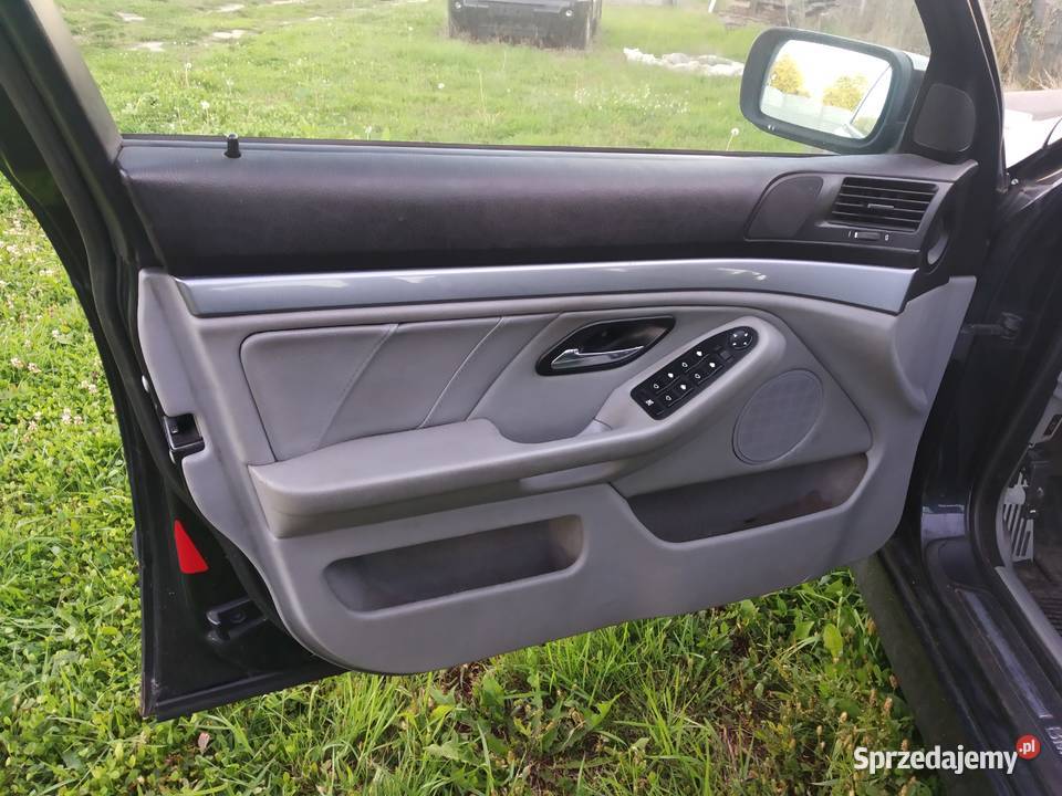 bmw e39 sedan boczki komplet szare skore osobowe śląskie