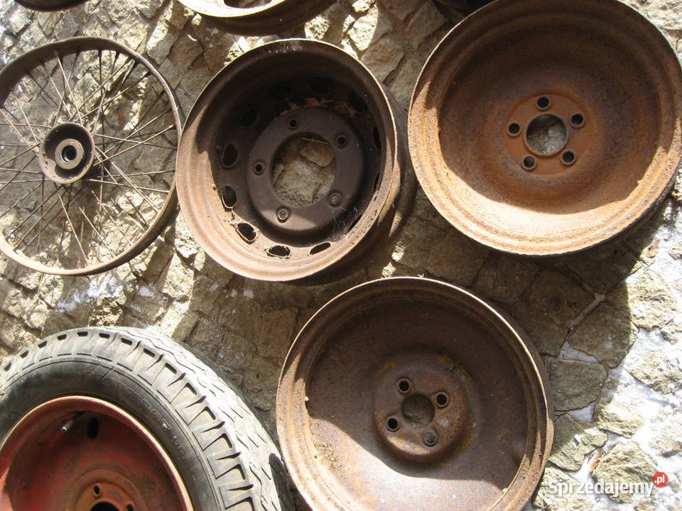Stare felgi nitowane przedwojenne wanderer horch dolnośląskie Marciszów sprzedam