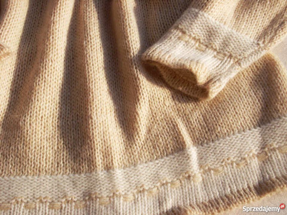 Ciepły Sweter Tunika z Wełną j Nowy 40 L Nowy Sącz