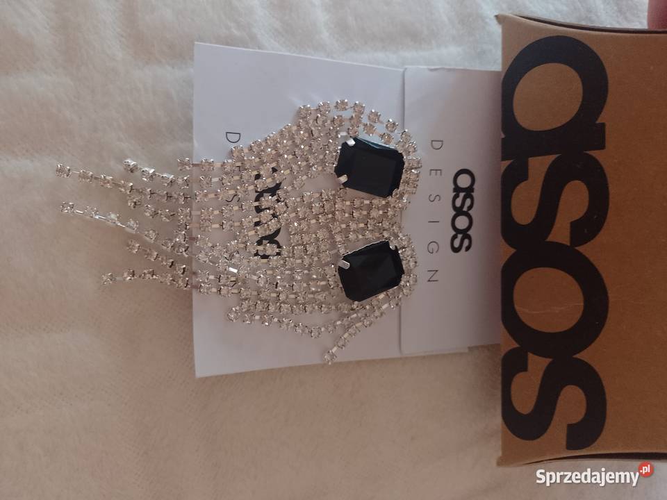 ASOS Długie Bogato zdobione kolczyki wieczorowe Kraków sprzedam