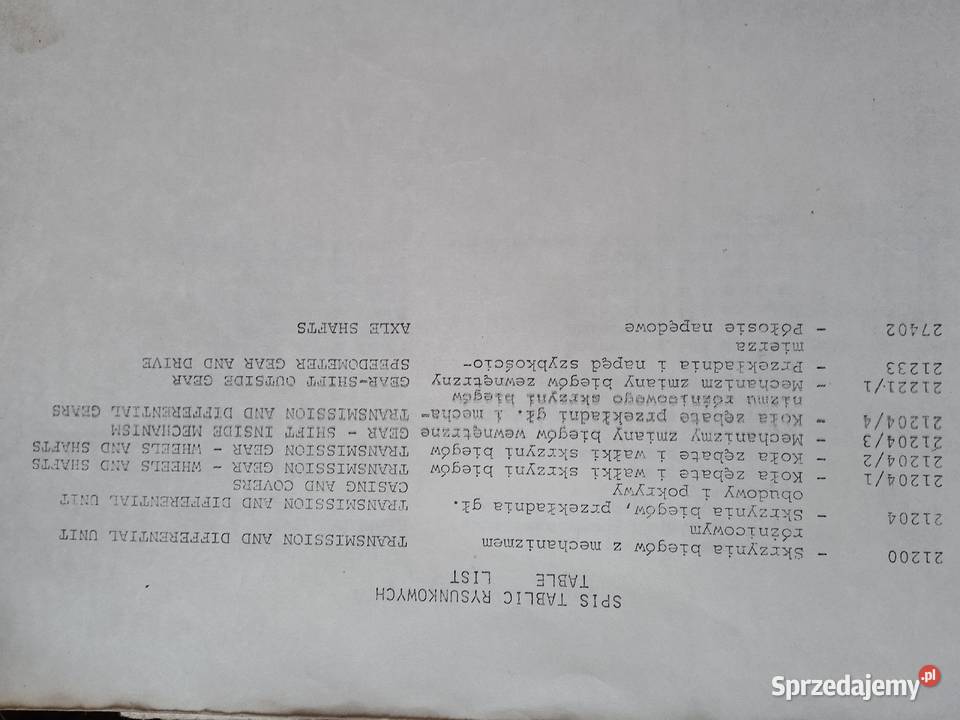 Katalog częsci zamiennych polski fiat 126p Godziszka