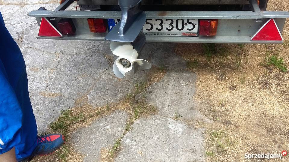 ŁÓDKA MICHAŁ Z SILNIKIEM YAMAHA 15 PRZYCZEPA Elbląg