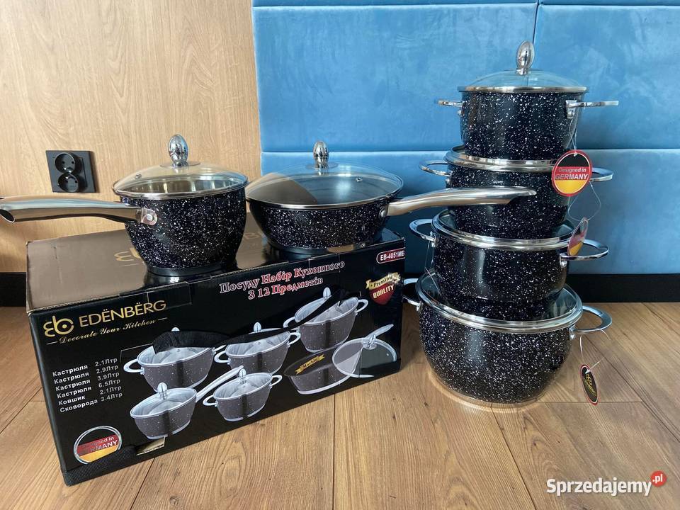 Zestaw marmurowych garnków EDENBERG małopolskie Kraków