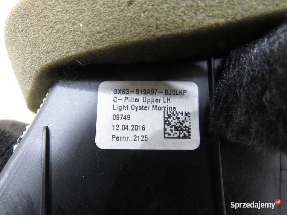 OSŁONA SŁUPKA LEWY TYŁ JAGURA XF X260 SEDAN Podszybia sprzedam