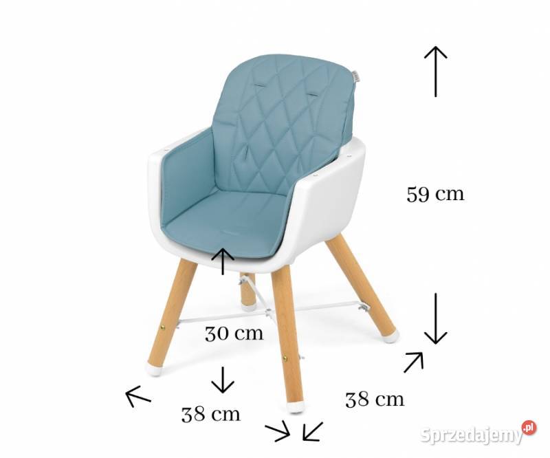 KRZESEŁKO DO KARMIENIA 2W1 ESPOO NIEBIESKIE Krzesełka do karmienia Bielsk Podlaski