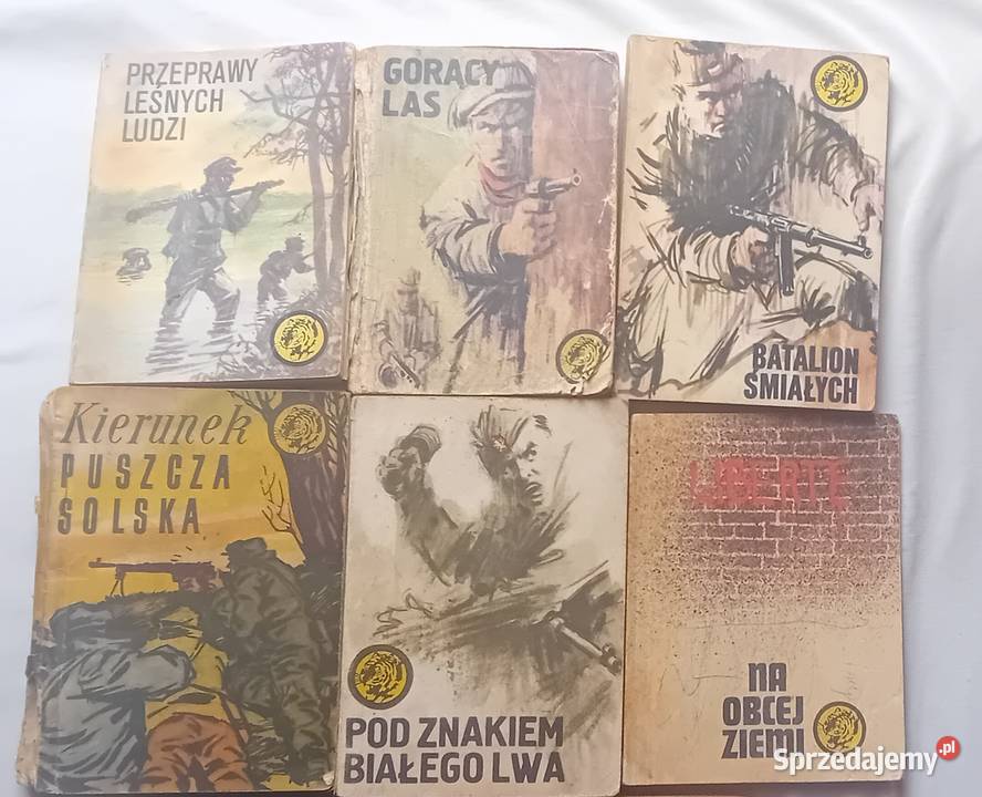 Zestaw 8 książek z serii Żółty Tygrys okres wielkopolskie