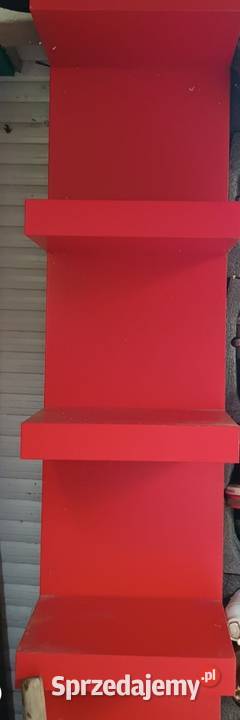 Regał czerwony ikea Niestępowo