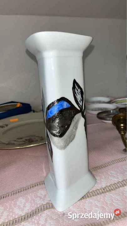 Wazon Kaiser Germany Ręcznie malowany Biała Gdańsk