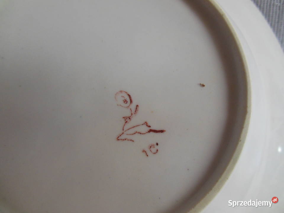 Talerz głęboki z jeżykiem PRL świętokrzyskie Kielce