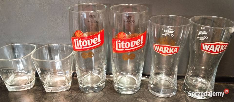 Litovel Tullamore Dew Warka szklanki 6 Porcelana i szkło Olsztyn