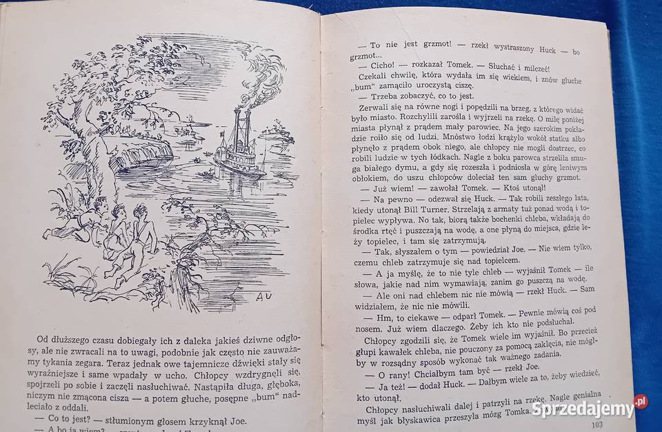 Mark Twain Przygody Tomka Sawyera Iskry 1955 r Koźminek
