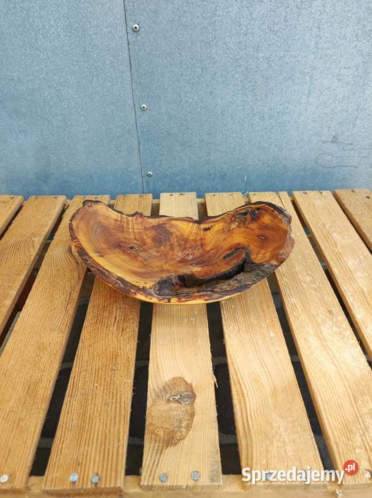 Unikatowa miska drewniana rustykalna loft sprzedam