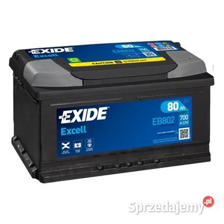 Akumulator Exide Excell 80Ah 700A EB802 EN PRAWY osobowe Ostrowiec Świętokrzyski