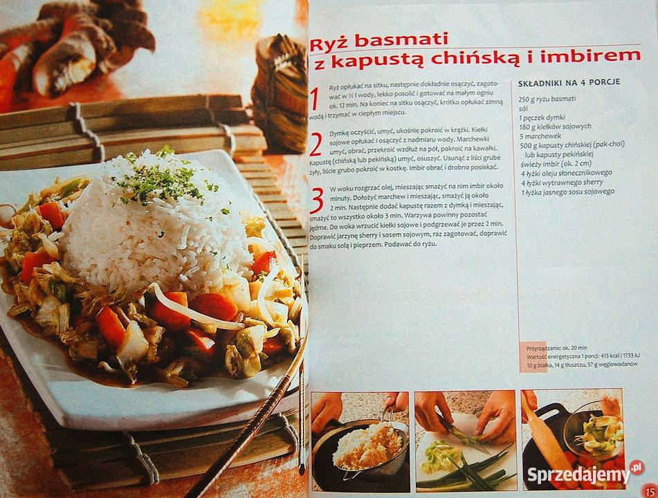 Wok 123 i gotowe Wyd Papirus przepisy kuchnia Lublin