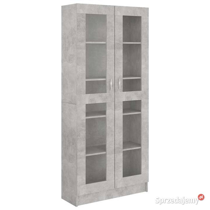 vidaXL Witryna szarość betonu 825x305x1855 Pozostałe Pozostałe Warszawa