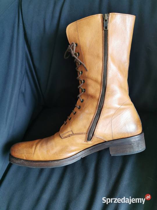 Piękne firmowe włoskie buty ze skóry naturalnej