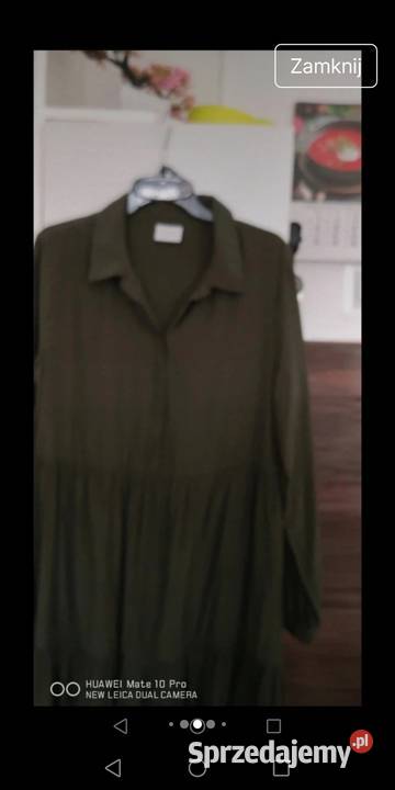 Damska sukienka zielony łódzkie Moszczenica