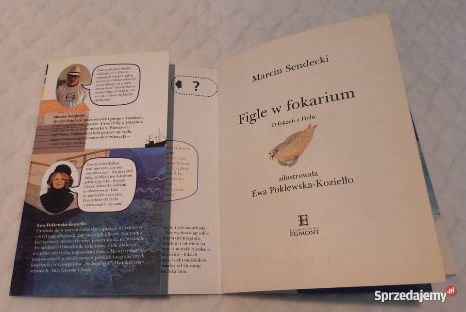 Figle w fokarium O fokach z Helu Marcin Sendecki Książki dla dzieci sprzedam